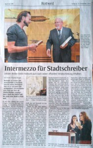 Verabschiedung Stadtschreiber Rottweil SchwaBo Dez14